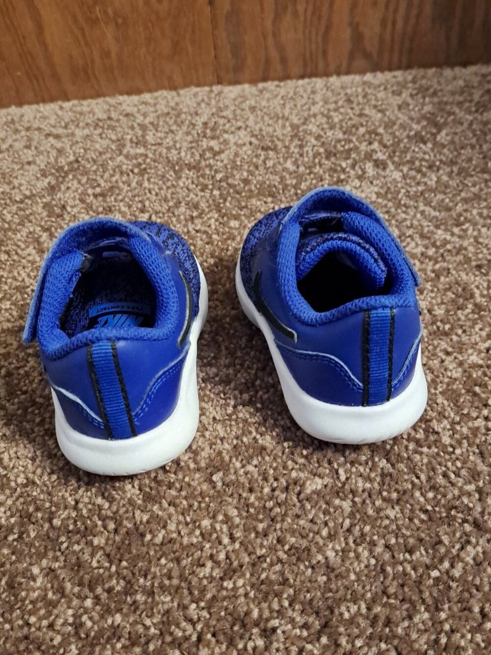 Nike Infant Flex Contact Blue/Black/White 917935-402 Sneakers - Picture 7 of 8